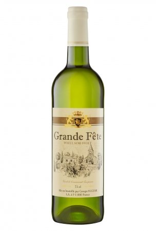 Вино Гранд Фэт, белое полусладкое