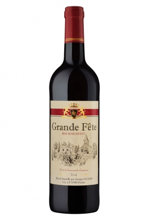 Вино Гранд Фэт, красное полусладкое