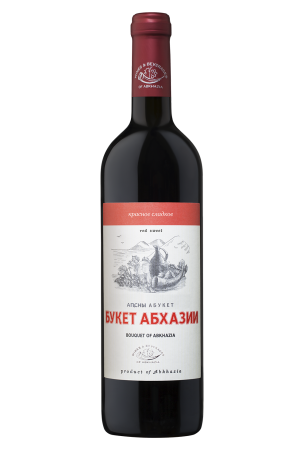 Вино Букет Абхазии, красное сладкое