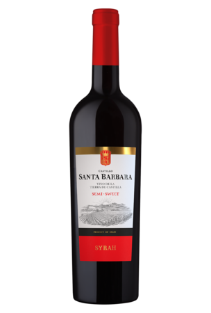 Вино Кастильо Санта Барбара Сира, красное полусладкое
